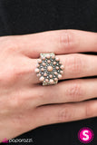 Paparazzi "Desert Dahlia - Brown" ring Paparazzi Jewelry
