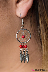 Paparazzi "Desert Daze - Red" earring Paparazzi Jewelry