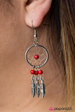 Paparazzi "Desert Daze - Red" earring Paparazzi Jewelry