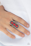 Paparazzi "Desert Destiny" Red Ring Paparazzi Jewelry