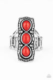 Paparazzi "Desert Destiny" Red Ring Paparazzi Jewelry