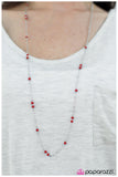 Paparazzi "Desert Diablo" Red Necklace & Earring Set Paparazzi Jewelry