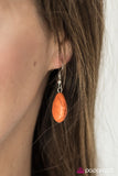 Paparazzi "Desert Discovery" Orange Necklace & Earring Set Paparazzi Jewelry