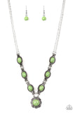 Paparazzi "Desert Dreamin" Green Necklace & Earring Set Paparazzi Jewelry