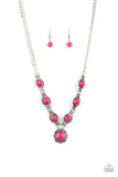 Paparazzi "Desert Dreamin" Pink Necklace and Earring Set Paparazzi Jewelry