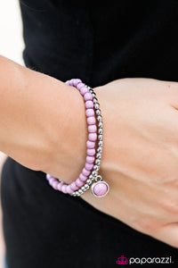 Paparazzi "Desert Dunes" Purple Bracelet Paparazzi Jewelry