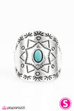 Paparazzi "Desert Dweller - Blue" ring Paparazzi Jewelry