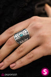 Paparazzi "Desert Dweller - Blue" ring Paparazzi Jewelry