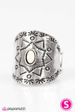 Paparazzi "Desert Dweller - White" ring Paparazzi Jewelry