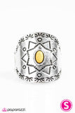 Paparazzi "Desert Dweller - Yellow" ring Paparazzi Jewelry