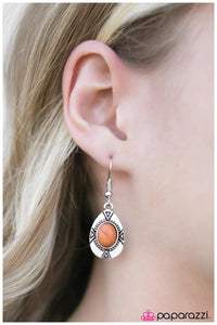 Paparazzi "Deserted Islands - Orange" earring Paparazzi Jewelry