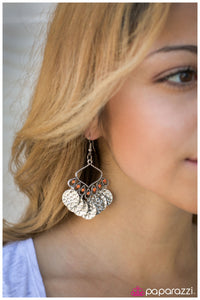 Paparazzi "Desert Gypsy" Orange Earrings Paparazzi Jewelry