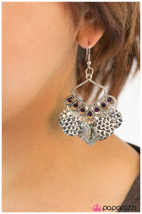 Paparazzi "Desert Gypsy - Purple" earring Paparazzi Jewelry