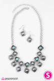 Paparazzi "Desert Muse" Blue Necklace & Earring Set Paparazzi Jewelry