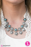 Paparazzi "Desert Muse" Blue Necklace & Earring Set Paparazzi Jewelry