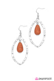 Paparazzi "Desert Quarry" Orange Earrings Paparazzi Jewelry