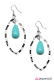 Paparazzi "Desert Quarry - Blue" earring Paparazzi Jewelry