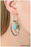 Paparazzi "Desert Quarry - Blue" earring Paparazzi Jewelry