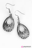 Paparazzi "Desert Rain - Silver" earring Paparazzi Jewelry