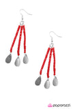 Paparazzi "Desert Serenade - Red" earring Paparazzi Jewelry