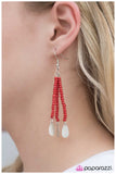 Paparazzi "Desert Serenade - Red" earring Paparazzi Jewelry