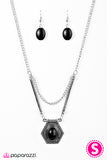 Paparazzi "Desert Soul" Black Necklace & Earring Set Paparazzi Jewelry