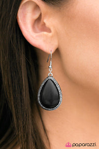 Paparazzi "Desert Tears" Black Earrings Paparazzi Jewelry