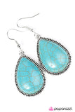 Paparazzi "Desert Tears - Blue" earring Paparazzi Jewelry
