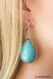 Paparazzi "Desert Tears - Blue" earring Paparazzi Jewelry