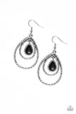 Paparazzi "Desert Tempest"  Black Earrings Paparazzi Jewelry