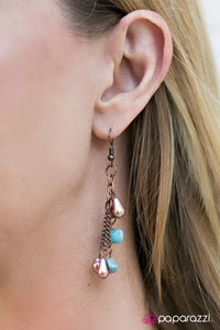 Paparazzi "Desert Waltz - Blue" earring Paparazzi Jewelry