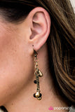 Paparazzi "Desert Waltz - Brass" earring Paparazzi Jewelry