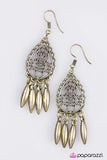 Paparazzi "Destiny Awaits" Brass Earrings Paparazzi Jewelry