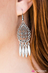 Paparazzi "Destiny Awaits" Silver Earrings Paparazzi Jewelry