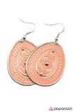 Paparazzi "Detail Oriented - Orange" earring Paparazzi Jewelry