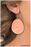 Paparazzi "Detail Oriented - Orange" earring Paparazzi Jewelry