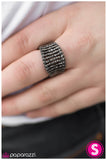 Paparazzi "Diamond Dust - Black" ring Paparazzi Jewelry