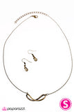 Paparazzi "Diamonds Are Forever" Brass Necklace & Earring Set Paparazzi Jewelry