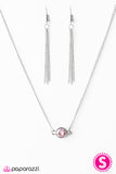 Paparazzi "Diamonds Speak Louder Than Words" Pink Necklace & Earring Set Paparazzi Jewelry