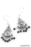 Paparazzi "Did You Catch That? - Black" earring Paparazzi Jewelry