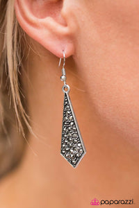 Paparazzi "Digging For Glitter" Silver Earrings Paparazzi Jewelry