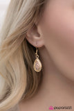Paparazzi "Dinner for Two - Gold" earring Paparazzi Jewelry