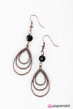 Paparazzi "Dinner Party" Copper Earrings Paparazzi Jewelry