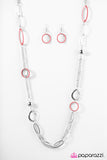 Paparazzi "DISC Factor" Pink Necklace & Earring Set Paparazzi Jewelry