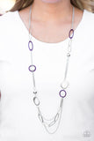 Paparazzi "DISC Factor" Purple Necklace & Earring Set Paparazzi Jewelry