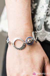 Paparazzi "Disc Jockey - Blue" bracelet Paparazzi Jewelry