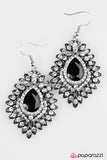 Paparazzi "DIVA-de and Conquer" Black Earrings Paparazzi Jewelry