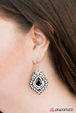 Paparazzi "DIVA-de and Conquer" Black Earrings Paparazzi Jewelry