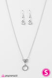 Paparazzi "Diva Disco" White Necklace & Earring Set Paparazzi Jewelry