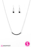 Paparazzi "Divas Night Out" Black Necklace & Earring Set Paparazzi Jewelry